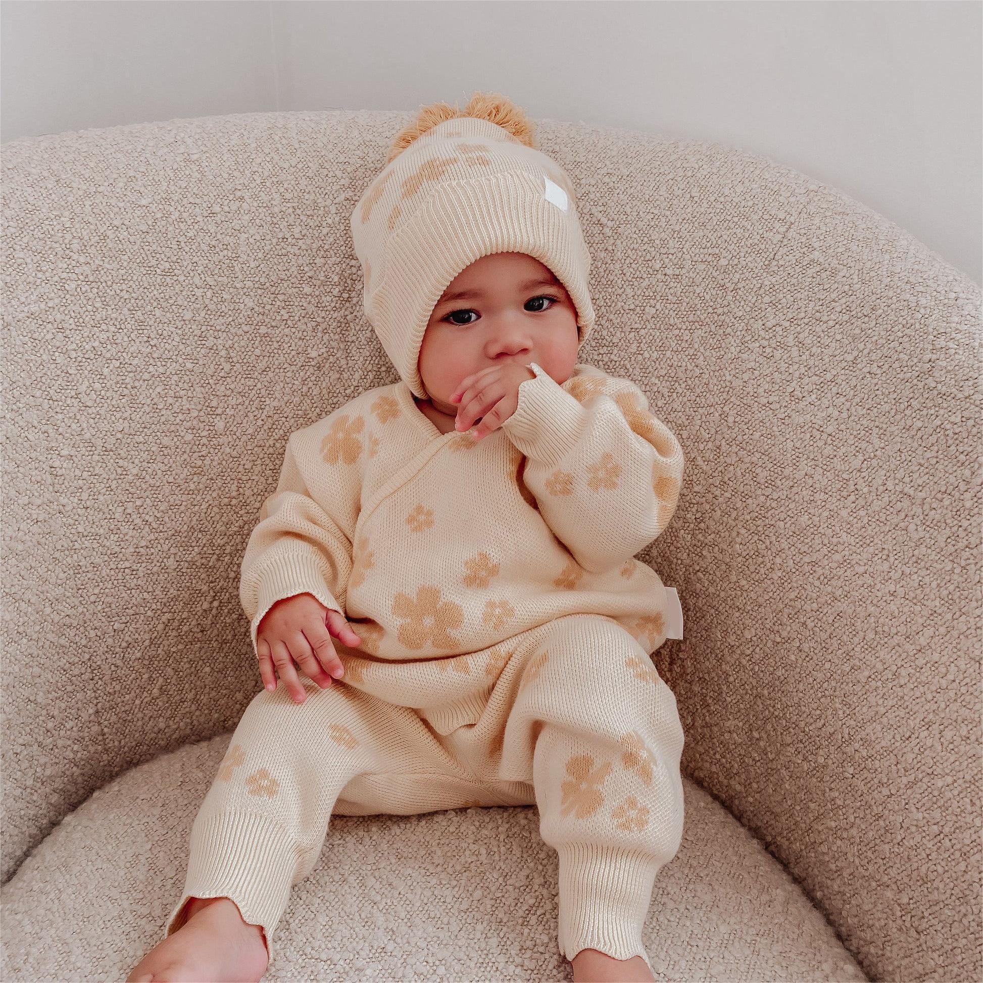 100% cotton newborn knitted cardigan infant embroidered knitwear baby boy knitted clothing set kids knitted sweater