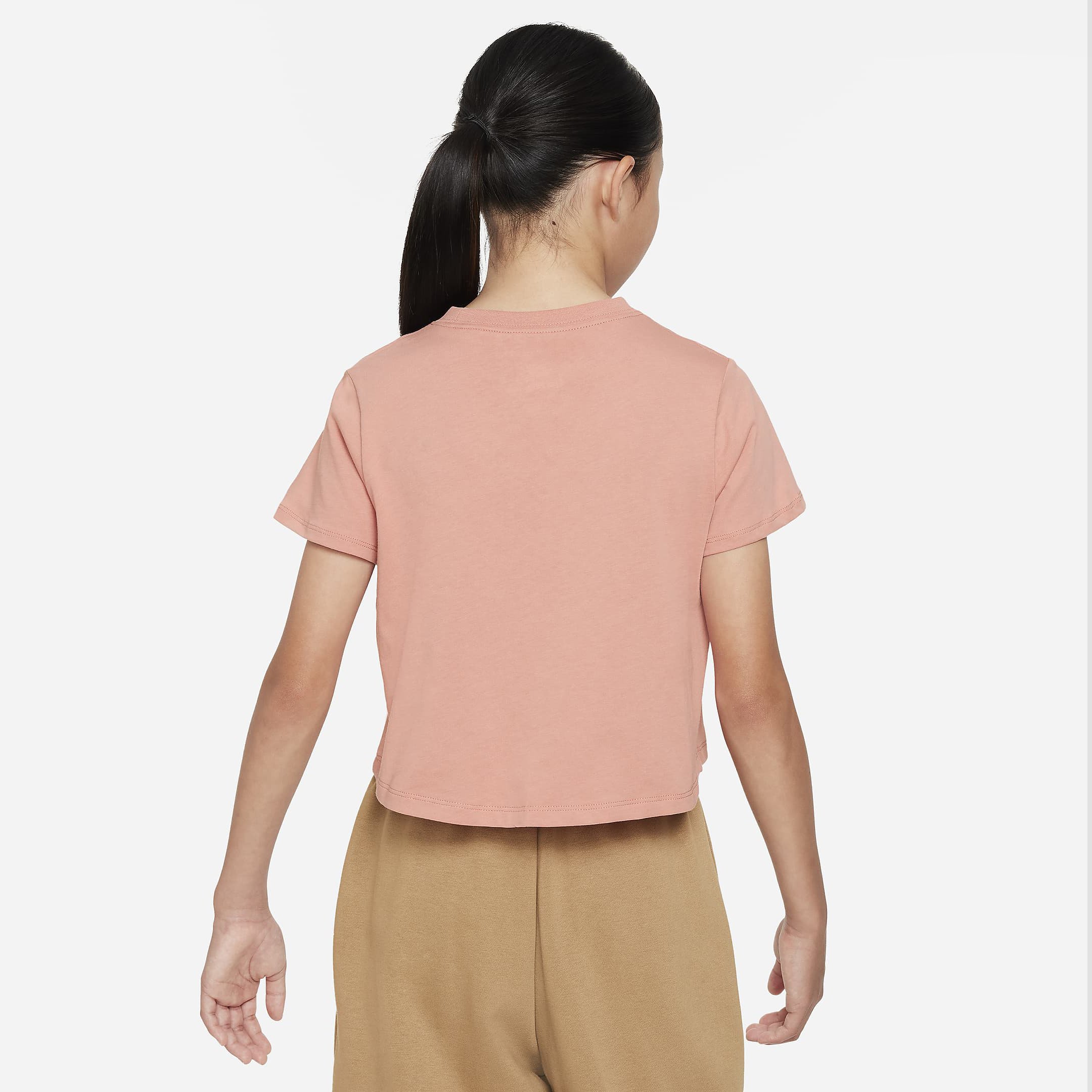 Kids Girls Summer Cotton Crop Tops Short Sleeve Tshirts With Printed Solid Pattern Blank Tshirts For Girls Crop Top Clothing