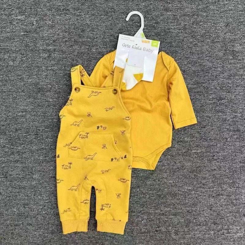 3 Piece Suit For Kids Pants + Romper + Socks Cotton Kids Clothing Sets For Boys 3 - 18m Wholesale Kids Clothing