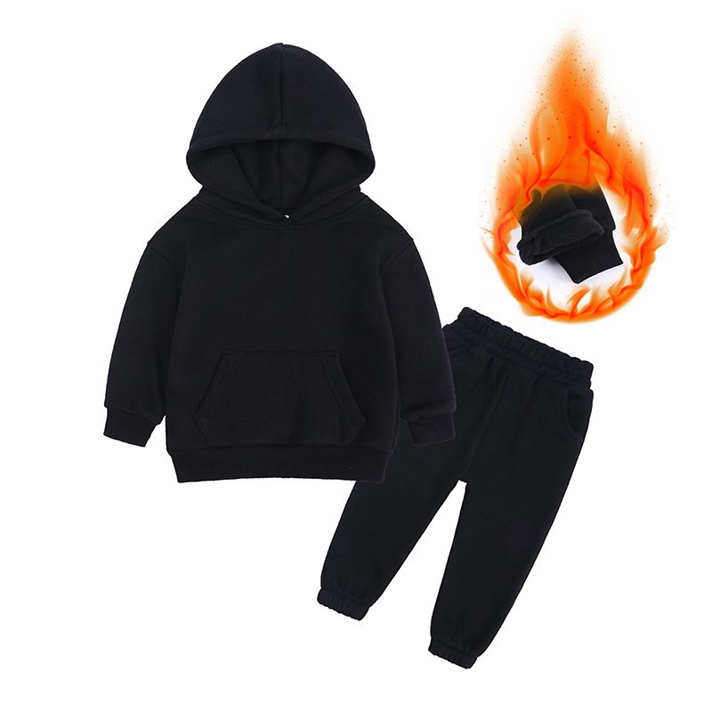 Winter clothes for kids girls tracksuit custom sweat suits winter kids hoodies boys clothing sets