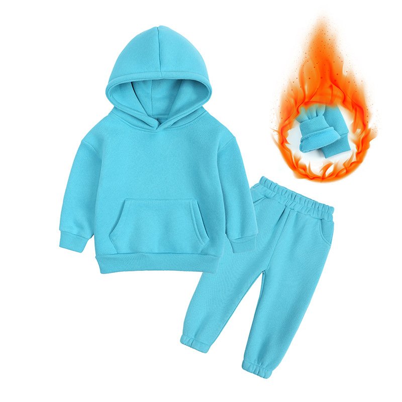 Winter clothes for kids girls tracksuit custom sweat suits winter kids hoodies boys clothing sets