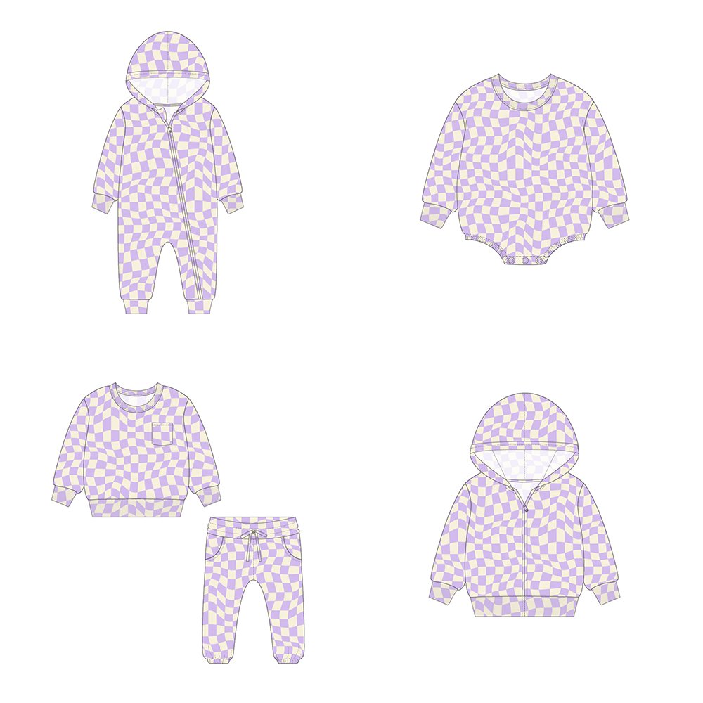 2024 Customized Fall Winter Children Clothes Sweatshirt Jogger Set Casual Girls Clothing Sets