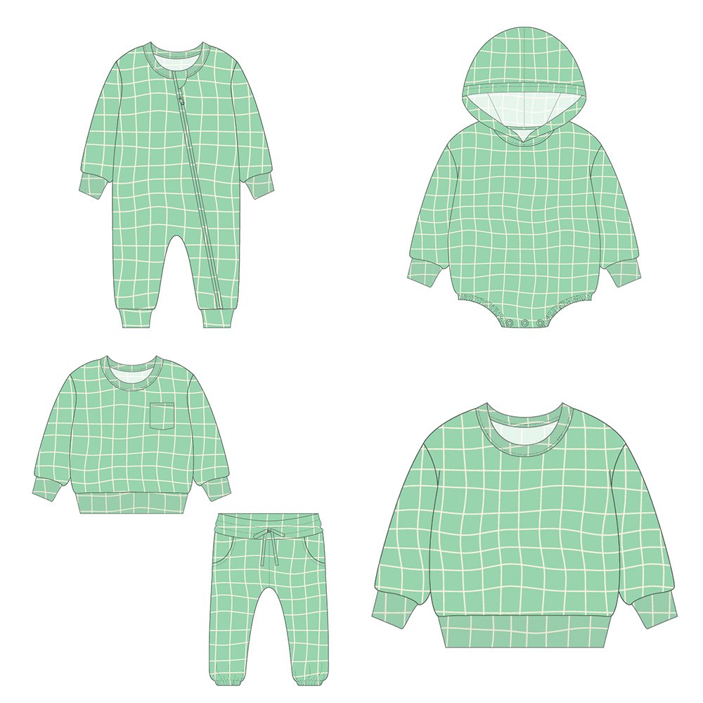 2024 Customized Fall Winter Children Clothes Sweatshirt Jogger Set Casual Girls Clothing Sets