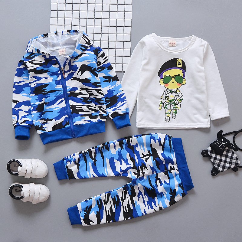 Baby autumn clothing set 0 to 1-2-3 years old boy handsome three-piece set of children's clothes Korean style suits