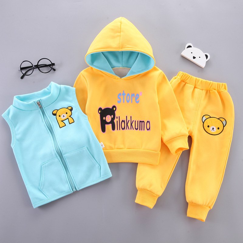 wholesale hoodie set kids clothes boy baby clothes Winter toddler boys clothing sets