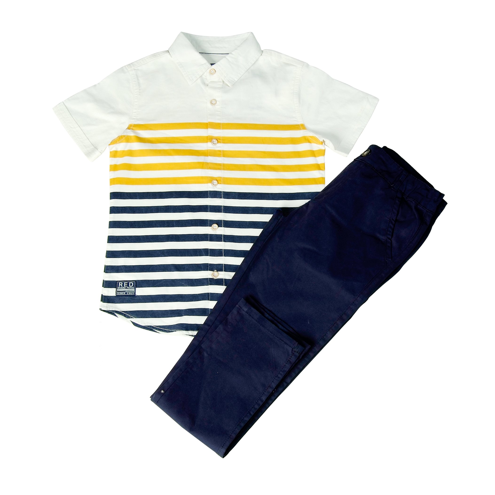 Wholesale Fashion matching Jeans Pants Summer Children 6-12 Ages Boys Kids Clothing Sets
