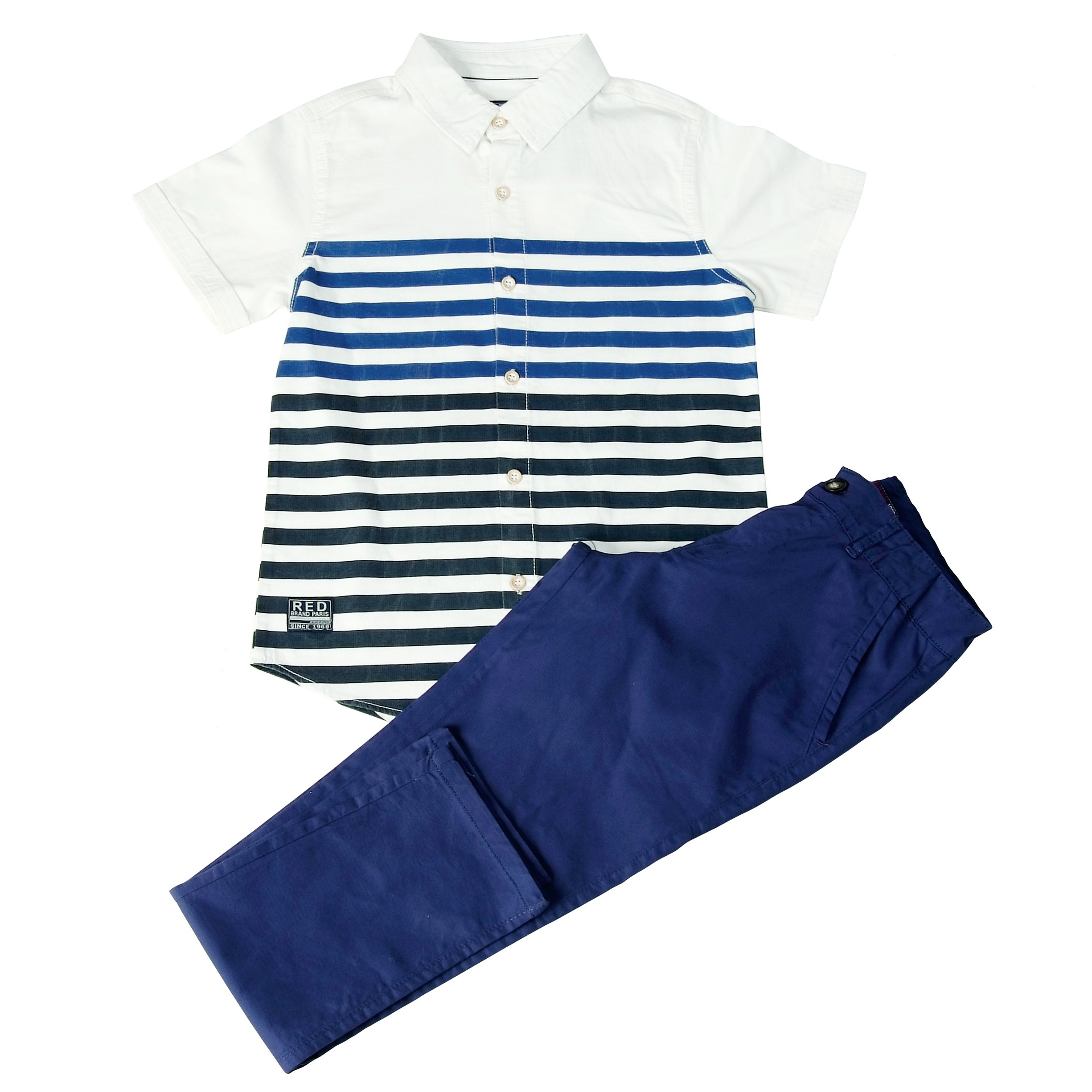 Wholesale Fashion matching Jeans Pants Summer Children 6-12 Ages Boys Kids Clothing Sets