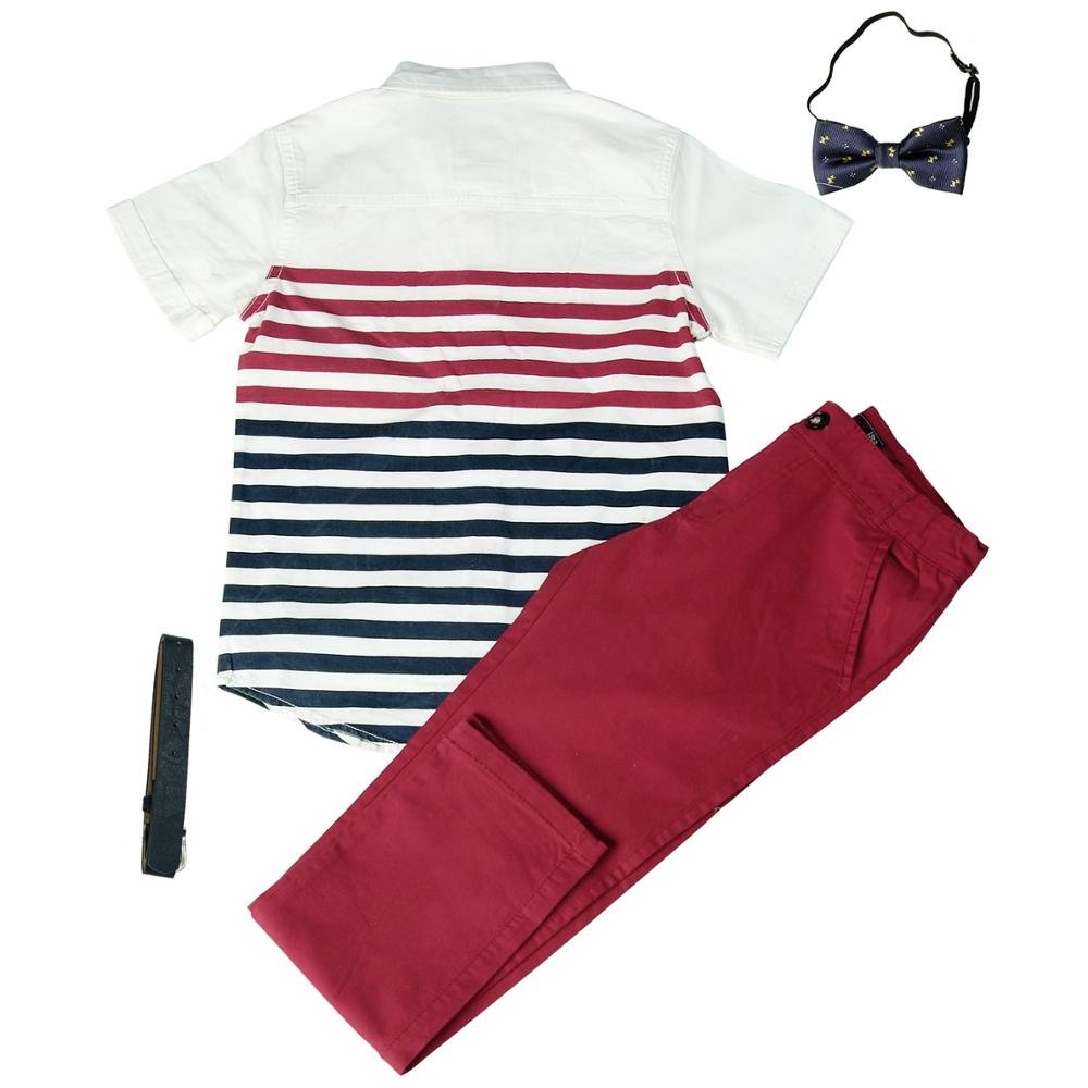 Wholesale Fashion matching Jeans Pants Summer Children 6-12 Ages Boys Kids Clothing Sets