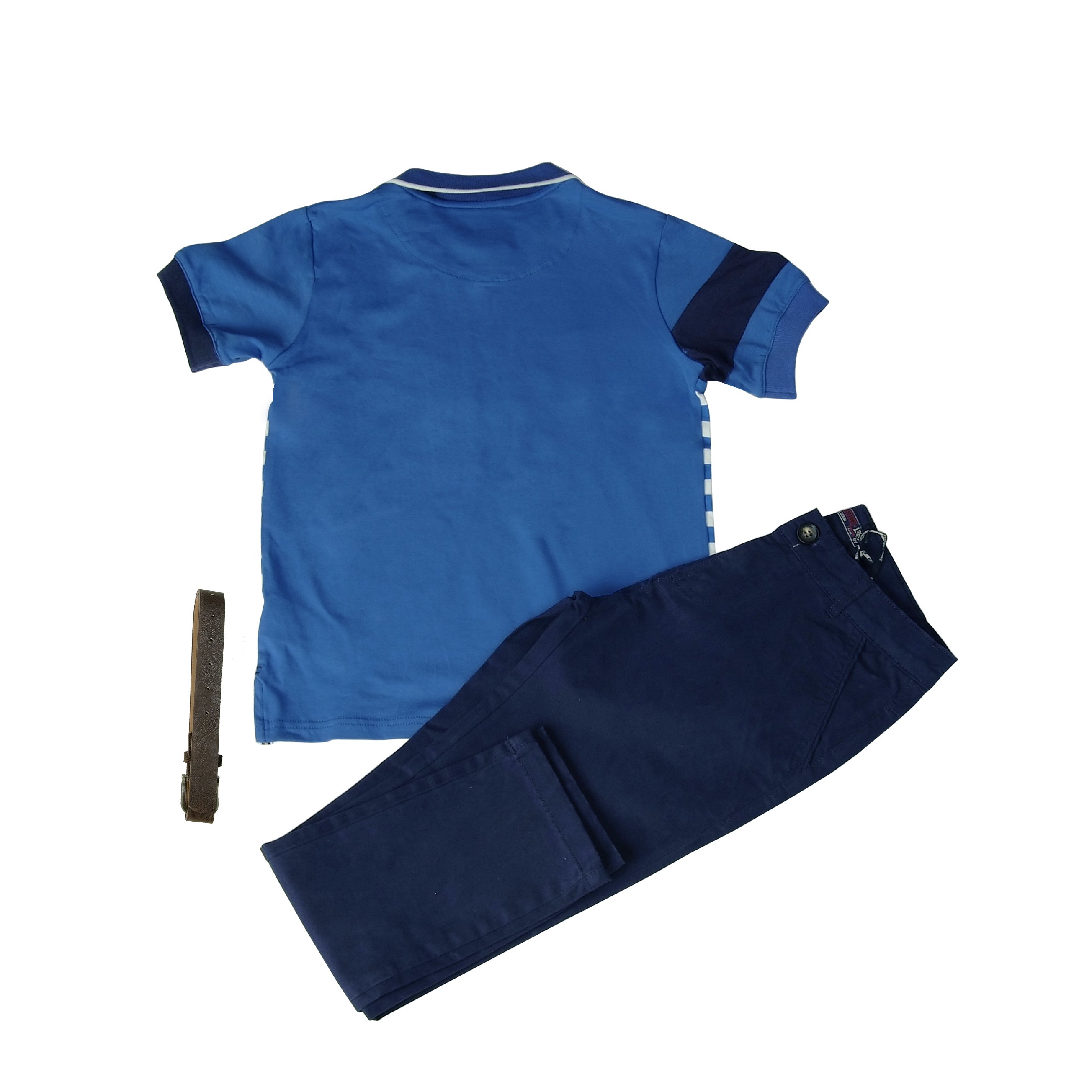 boys clothing set kids clothing polo t-shirt woven pant quality clothing