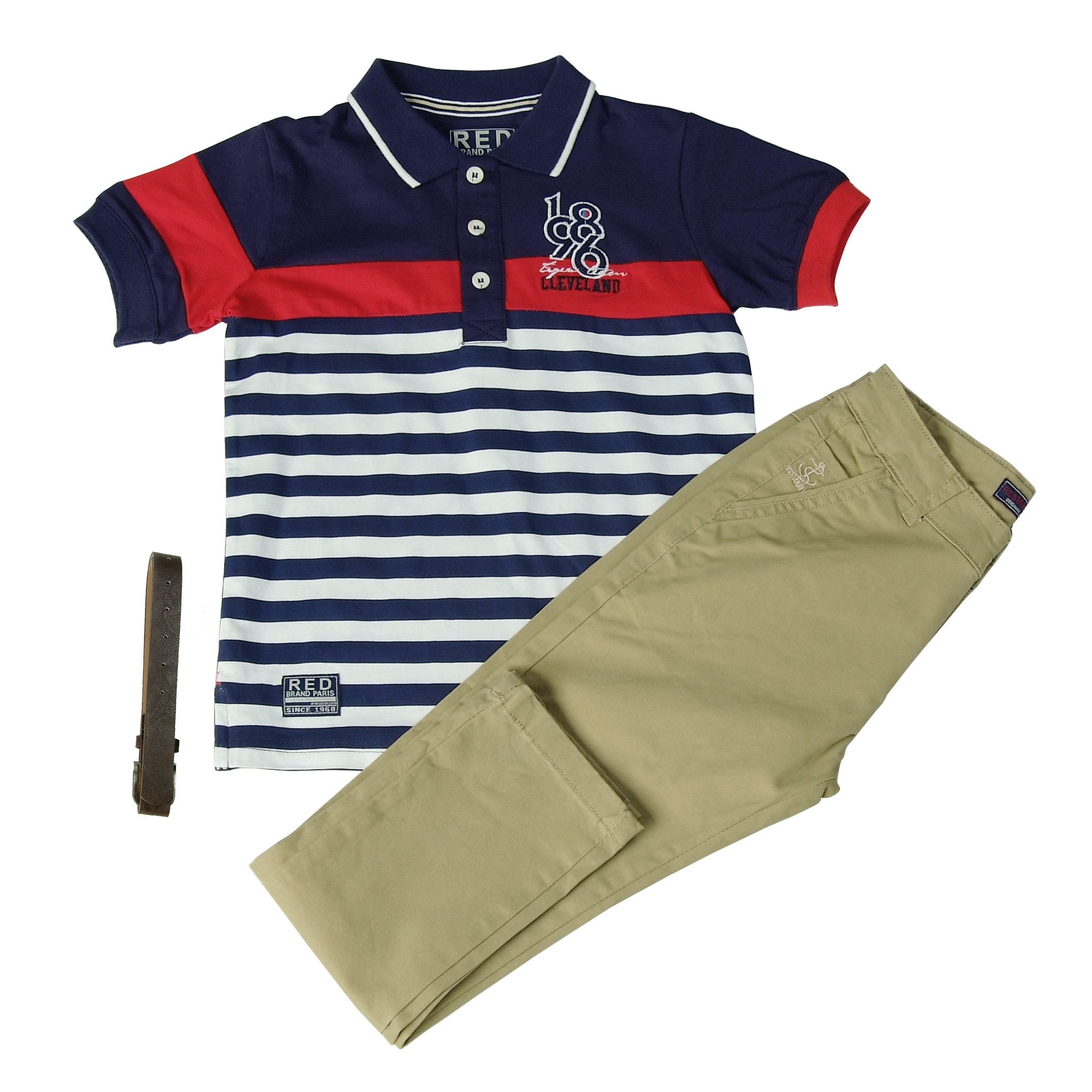 boys clothing set kids clothing polo t-shirt woven pant quality clothing
