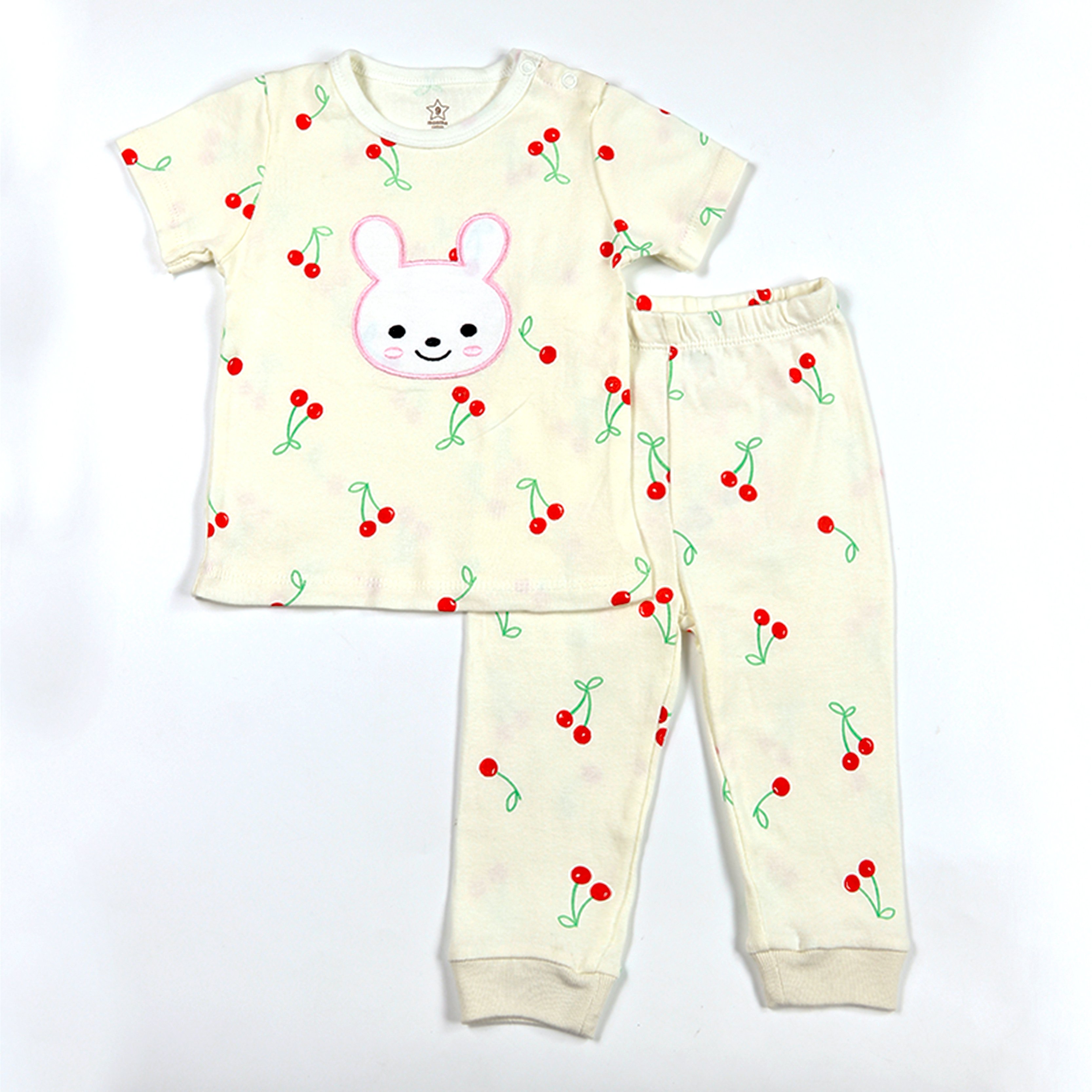 Newborn Clothes 2pcs short sleeve baby tee shirt and long pants set Baby Children's Cotton Pajamas