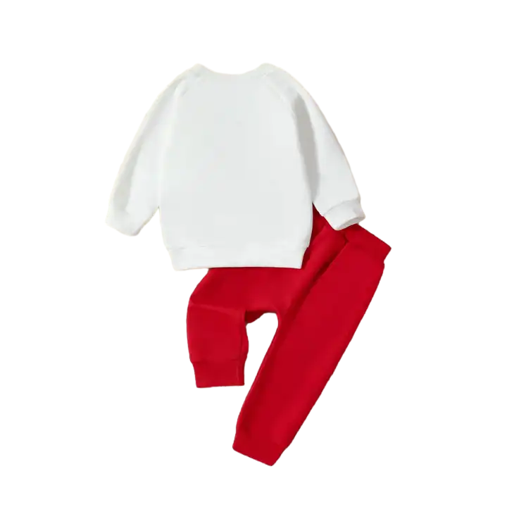 2023 Valentine's Day New Arrivals Toddler Boys Clothing Sets Sweatshirt Trousers 2 Pieces Letter Printed Kids Clothing Sets