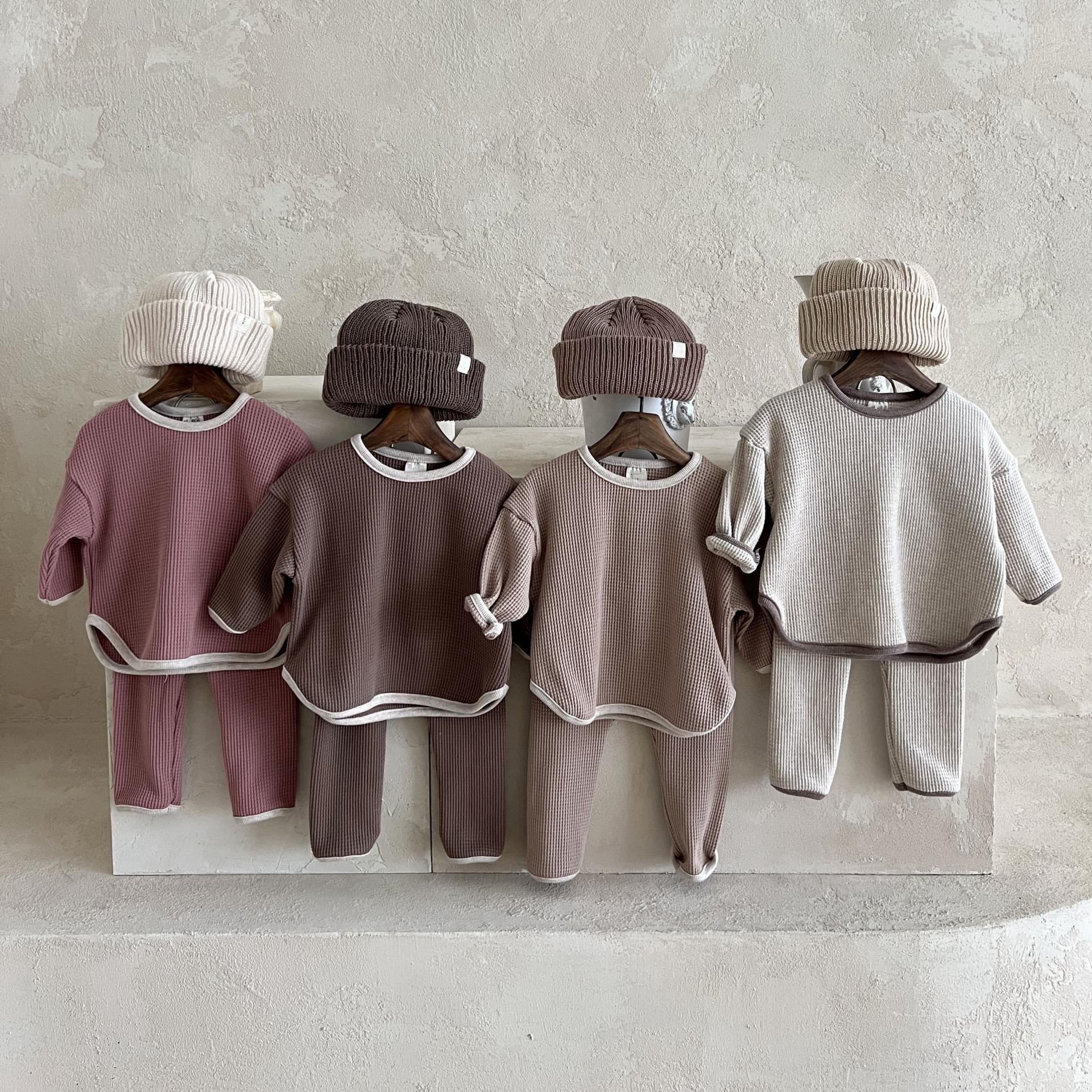 Wholesale Children Clothes Boys Clothing Set Spring Cotton sweatshirt and pant custom kids clothing