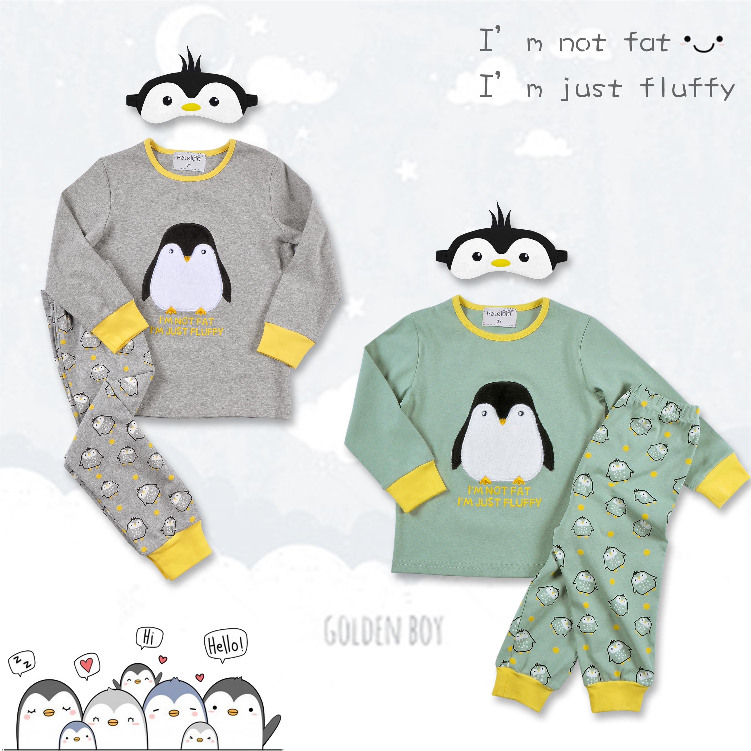 boy clothing sets Cartoon Kids Pajamas Sets Cotton Boys Sleepwear Suit Warm Child Girl Pajamas Long Sleeve boy pajamas set
