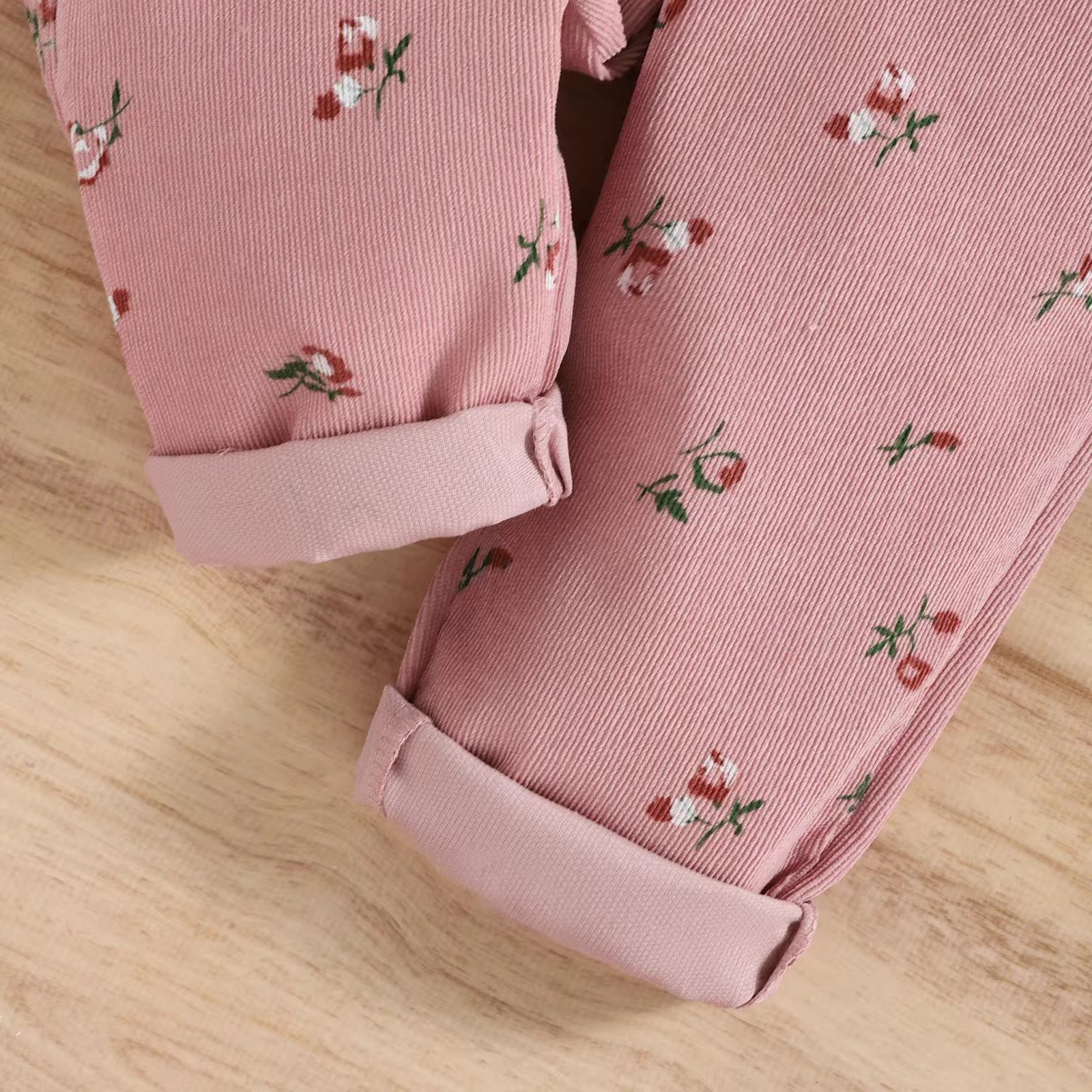 0-18M Baby Girls Floral Clothing Suits Long Sleeve T-Shirts Tops Romper 2Pcs Spring Autumn Toddler Kids Clothes Outfits