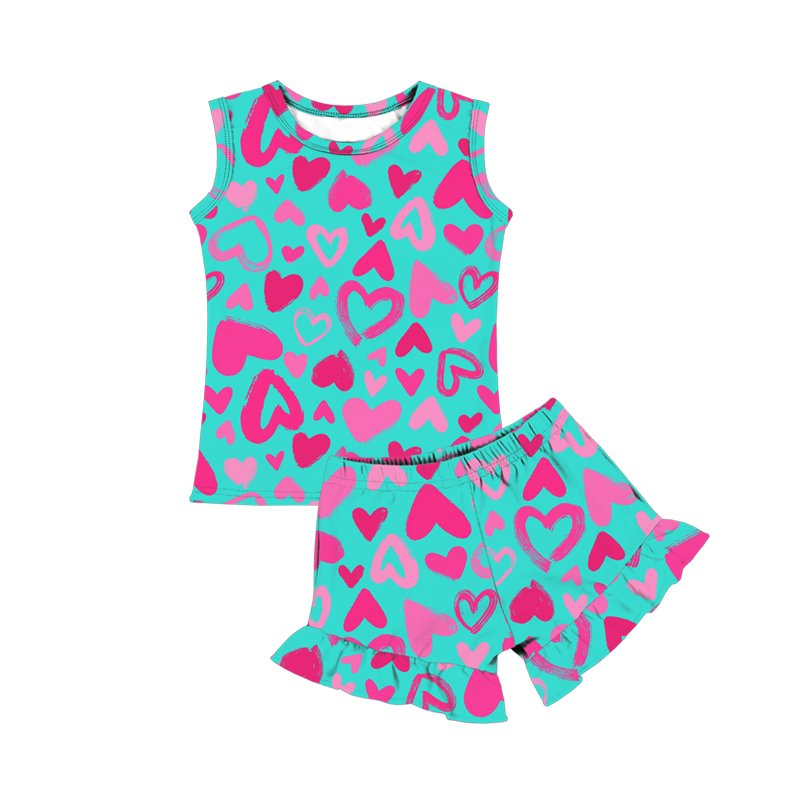 Colorful girls clothing sets with Various Cute Patterns for Girls boys