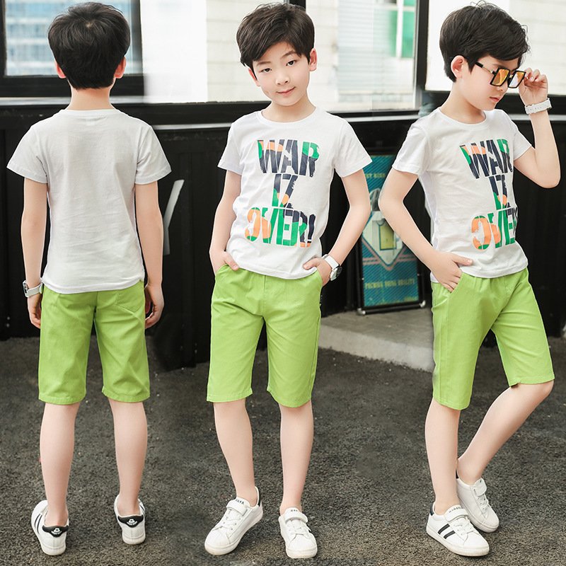 Children's Set Boys' clothing Sets Short Sleeve Children's summer sports two-piece set
