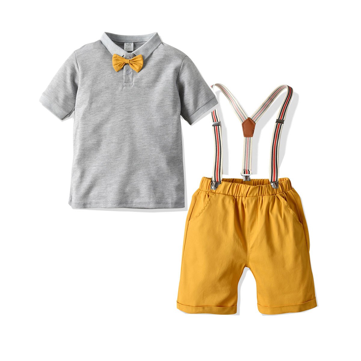 Supplier Boys Summer Shorts clothes cotton short-sleeve shirt white short 4pcs sets baby boys' clothing sets