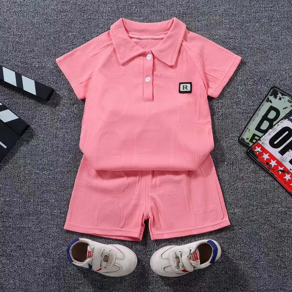 Supply Factory Wholesale Price Kids Summer Clothes Boys Shorts Suit