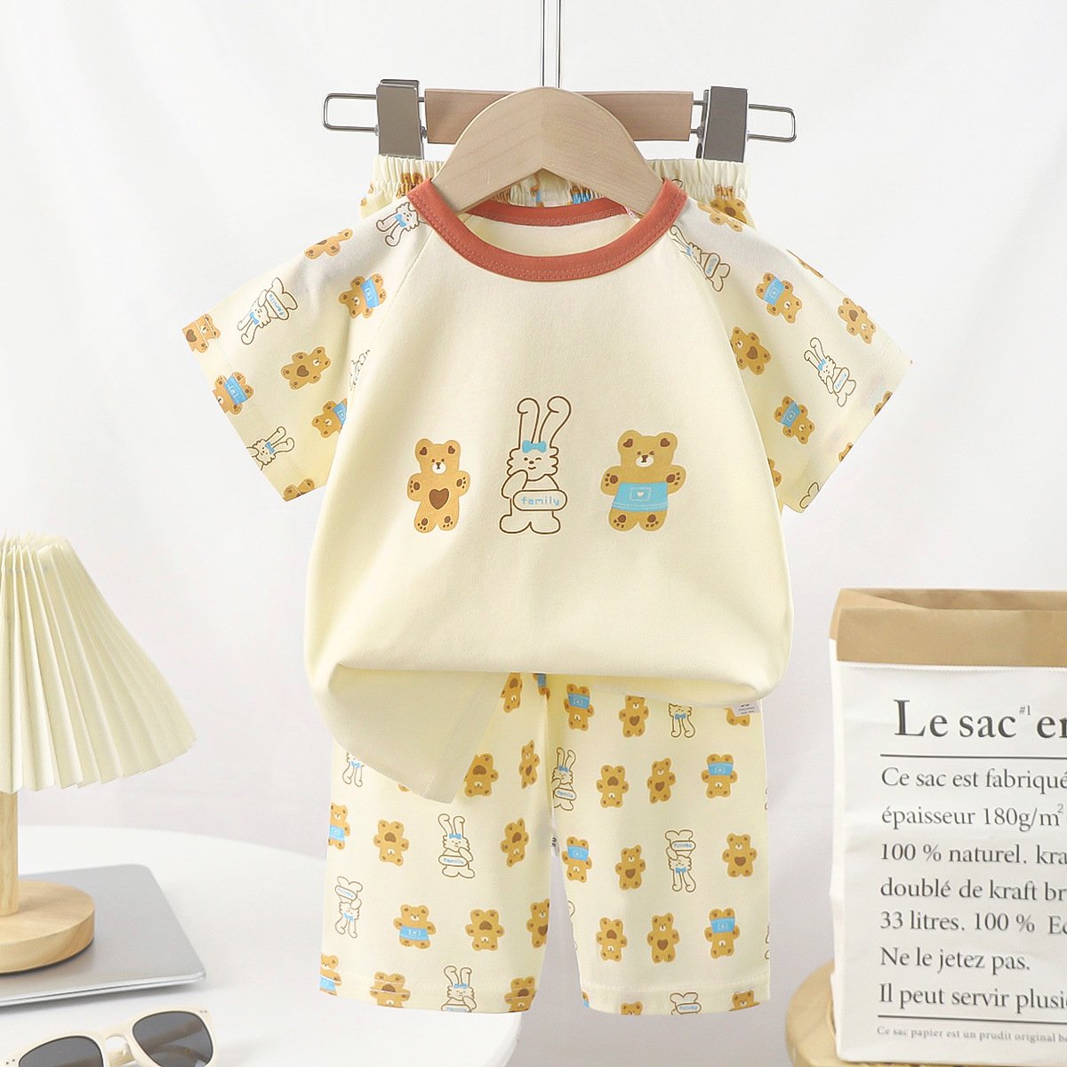 2024 Wholesale Summer Kids Clothing Set Cotton Children Casual Suit Baby Boys & Girls Sportswear Clothes