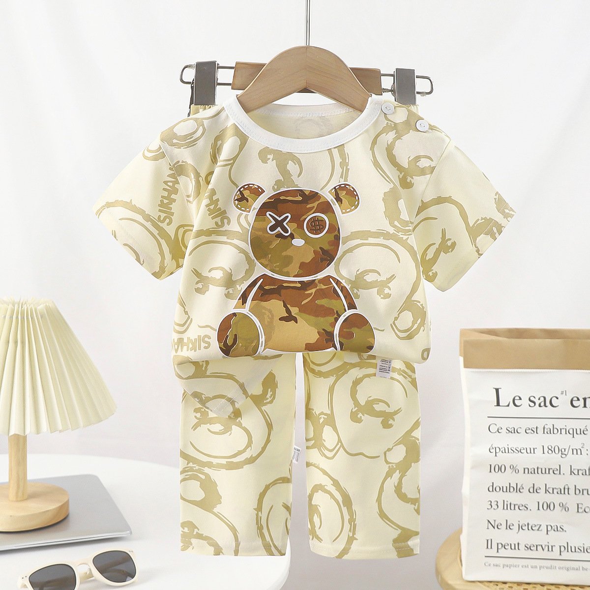 2024 Wholesale Summer Kids Clothing Set Cotton Children Casual Suit Baby Boys & Girls Sportswear Clothes