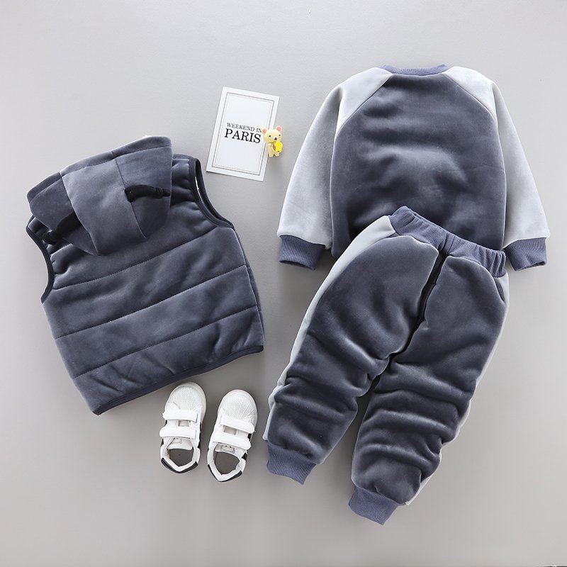 New hot selling products children snow winter dssuit for kids New three-piece children's set for winter 2023