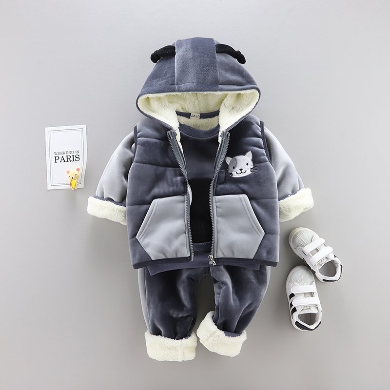 New hot selling products children snow winter dssuit for kids New three-piece children's set for winter 2023