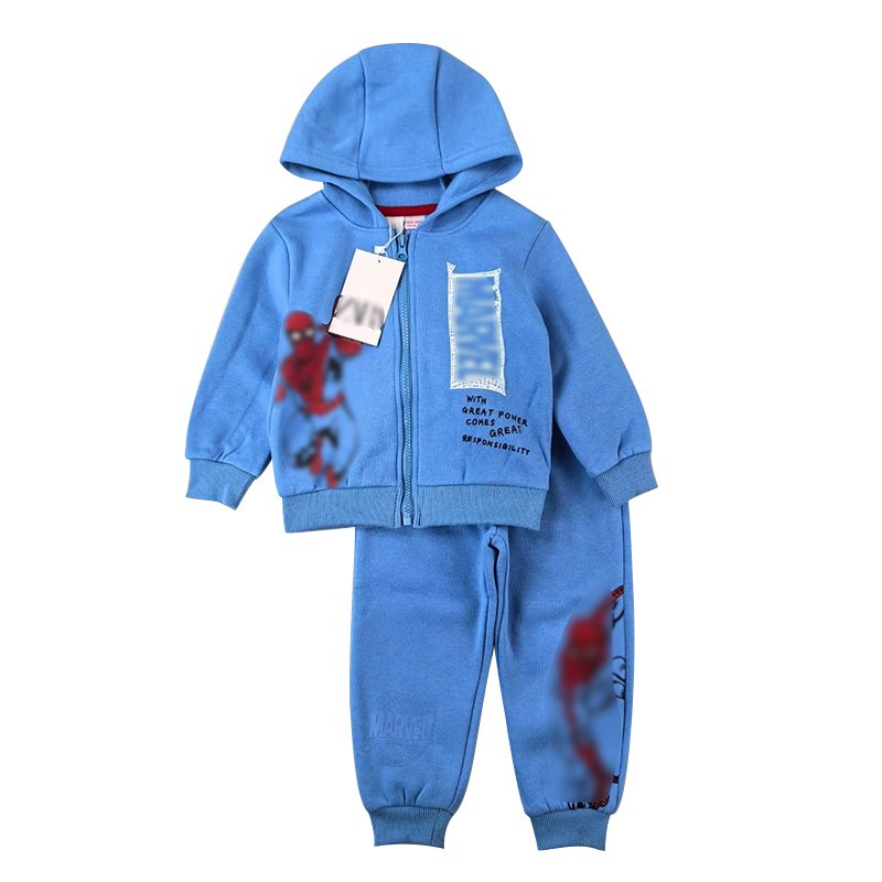 Hot Selling Winter boys clothing sets High Quality 3 pcs boys sets Printed Soft boys hoodie sets