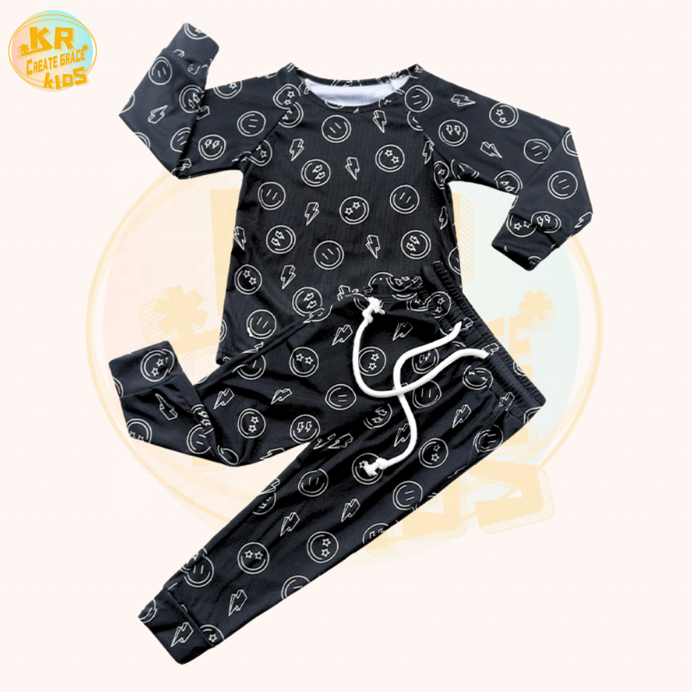 Wholesale Bamboo Pajamas Suit Casual Kids Pajamas Kids Pajamas Bamboo Baby Boys Clothing Sets
