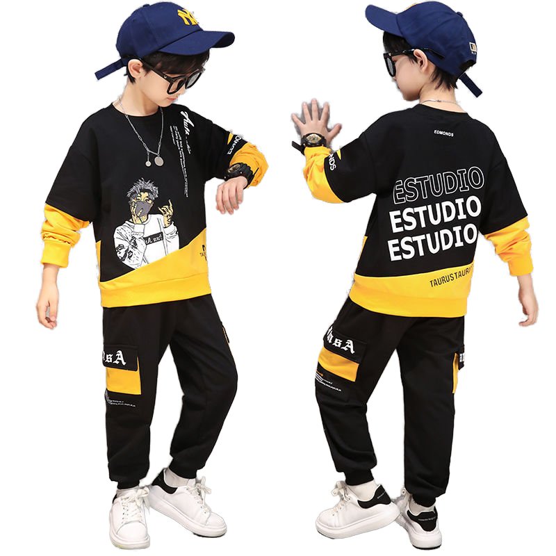 Boys suits children's leisure sports short sleeve handsome children's clothing sets leisure trousers two-piece Hawaii summer set