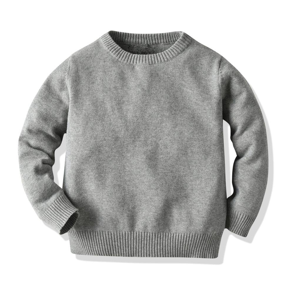 Children's baby cotton long-sleeved shirt sweater young boys clothing baby boys clothing sets 20A495