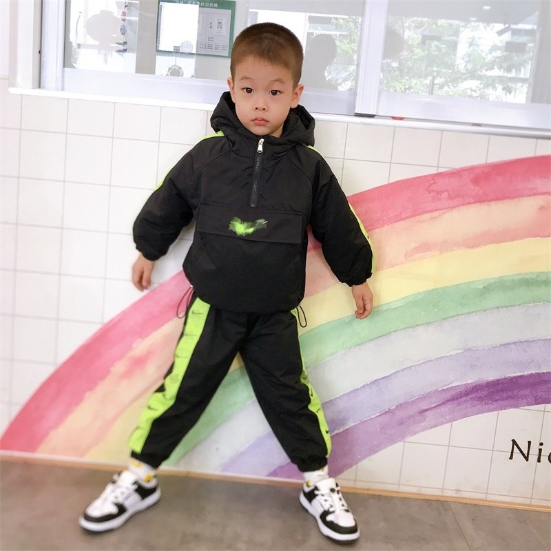2024 New Children 2pcs Suit Spring Autumn Pullover Top+trousers Casual Sports Baby Boy Kids Clothing Set