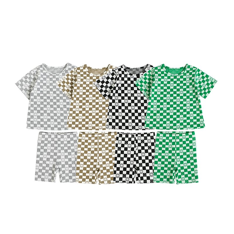 Summer short sleeve Newborn clothes Boy 2 Pieces Baby Clothes boys clothing sets printed outfit