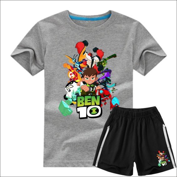 100% Cotton kids shorts and tshirt sets Custom Design Kid Clothing Sets boys summer clothing