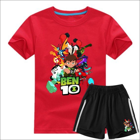 100% Cotton kids shorts and tshirt sets Custom Design Kid Clothing Sets boys summer clothing