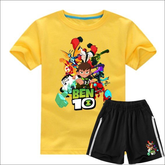 100% Cotton kids shorts and tshirt sets Custom Design Kid Clothing Sets boys summer clothing
