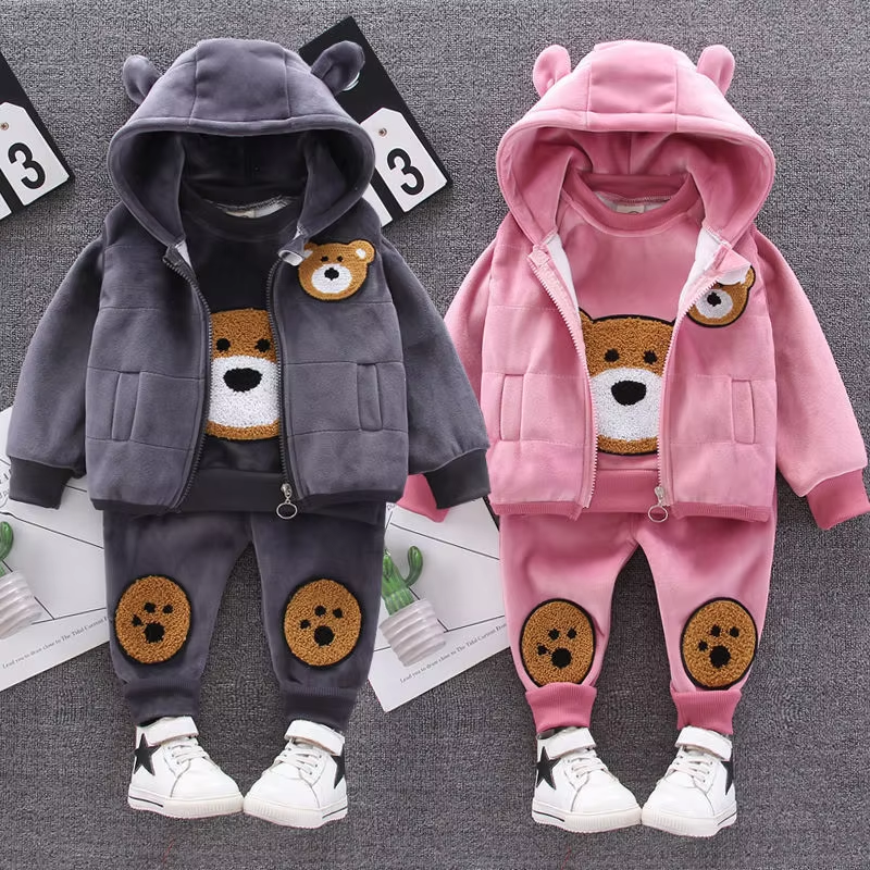 boys and girls Clothing toddler boys clothing sets Three Piece Set Female Children's Spring Clothing