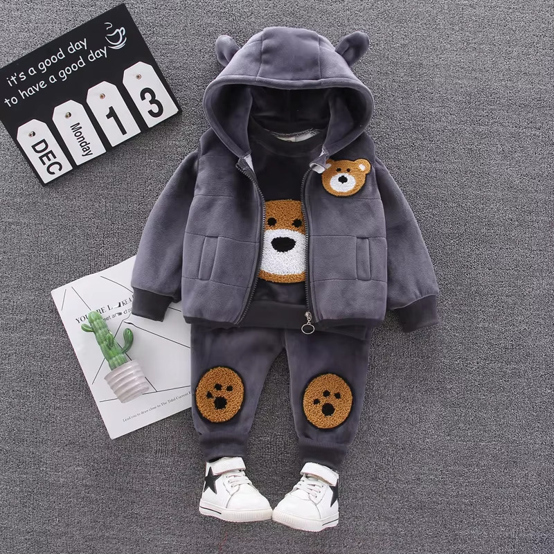 boys and girls Clothing toddler boys clothing sets Three Piece Set Female Children's Spring Clothing