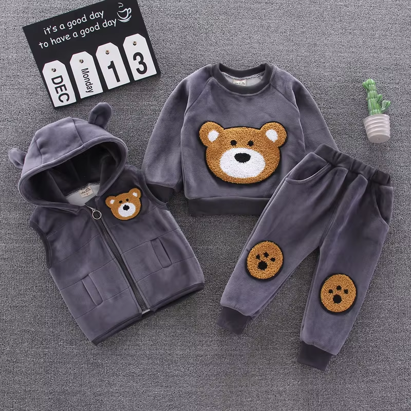 boys and girls Clothing toddler boys clothing sets Three Piece Set Female Children's Spring Clothing
