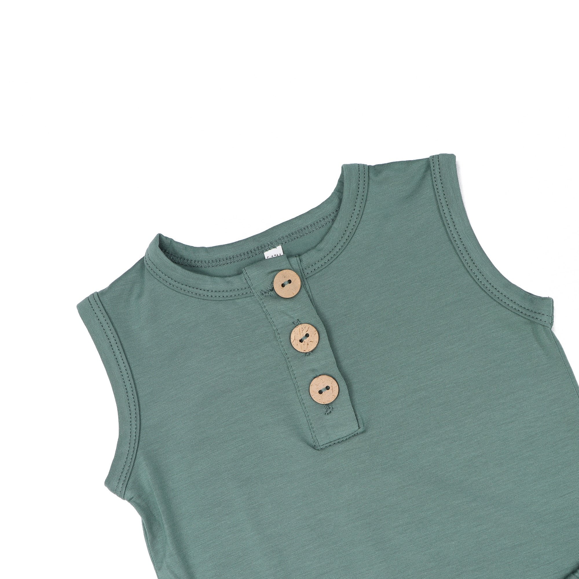 Custom Baby Boys Clothing Sets Sleeveless Toddler Children's Clothing Set Plain New Short Baby Vest Summer Baby Clothing