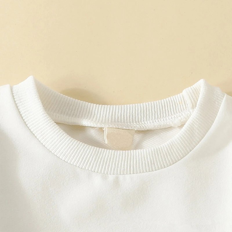 Organic cotton kids long sleeve french terry set boy clothing set eco friendly children's tracksuits custom kids streetwear boys