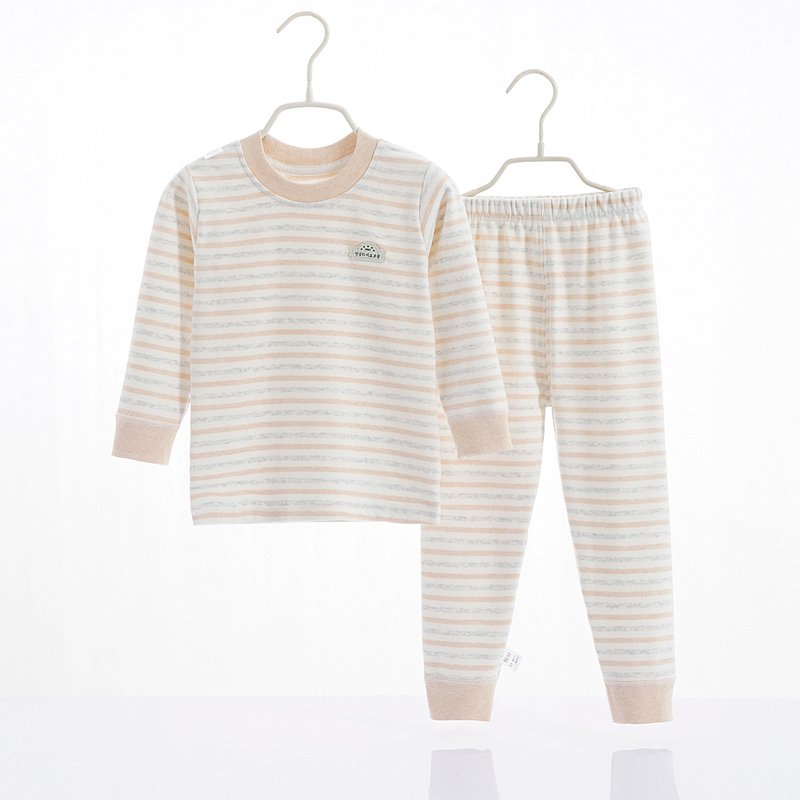 Unisex High Quality Cotton Vintage Style Children's Pajamas Autumn Clothing Sets with Pullover Closure