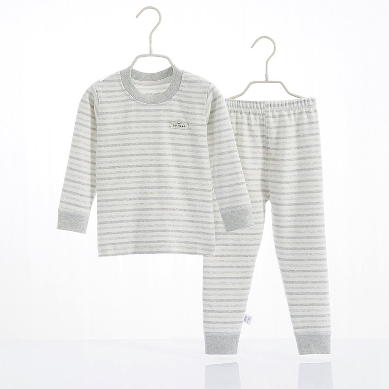 Unisex High Quality Cotton Vintage Style Children's Pajamas Autumn Clothing Sets with Pullover Closure