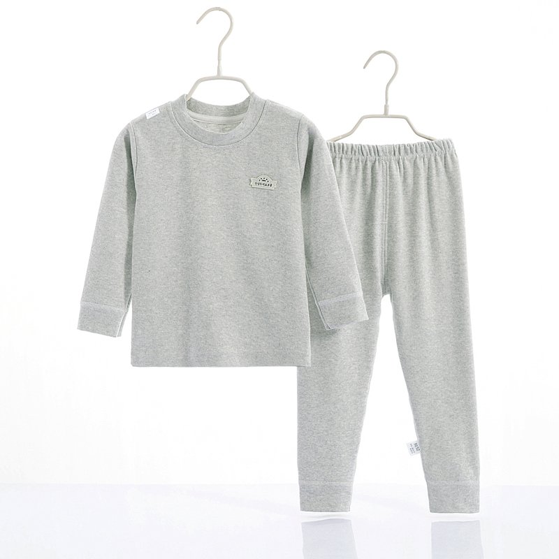Unisex High Quality Cotton Vintage Style Children's Pajamas Autumn Clothing Sets with Pullover Closure
