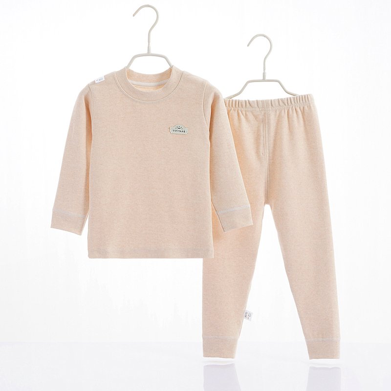 Unisex High Quality Cotton Vintage Style Children's Pajamas Autumn Clothing Sets with Pullover Closure