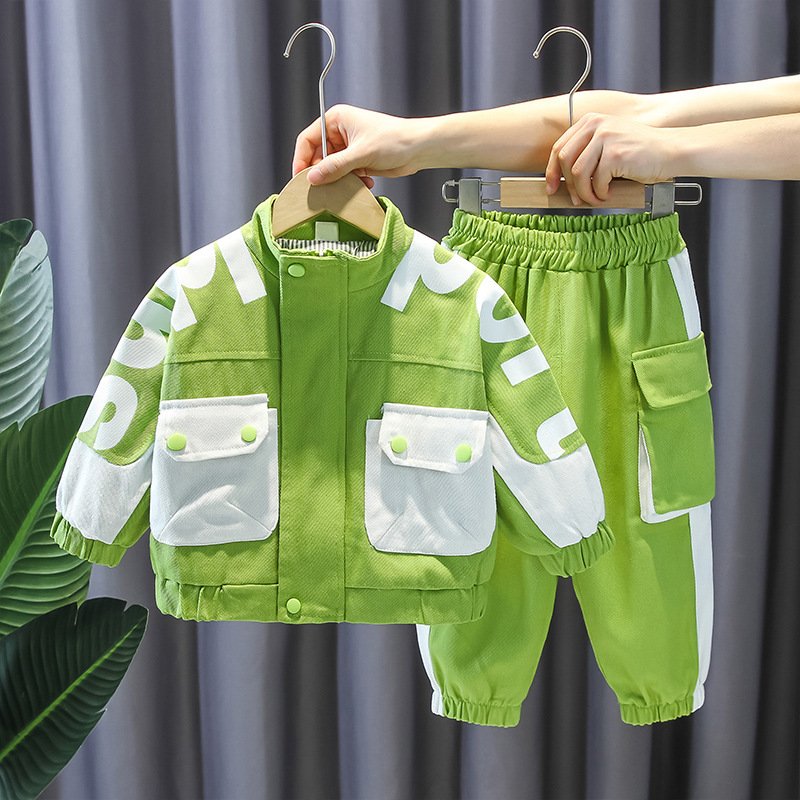 Children clothing boys spring suits new style spring and autumn style spring Korean style boys fashionable two-piece suits