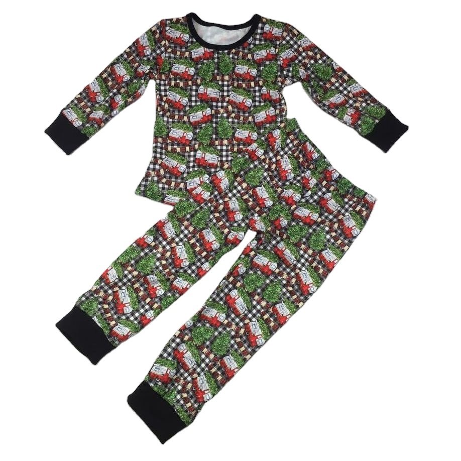 Custom Tight Toddler Boys Clothing Set Baby Boys Dinosaur Pajamas Set Kids Boy Clothes Set