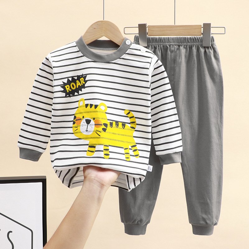 Wholesale Price 100% Pure Cotton Children Girls Boys Clothing Sets Kids Pajamas sets