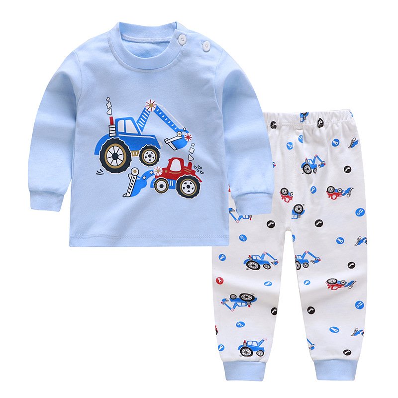 Wholesale Price 100% Pure Cotton Children Girls Boys Clothing Sets Kids Pajamas sets