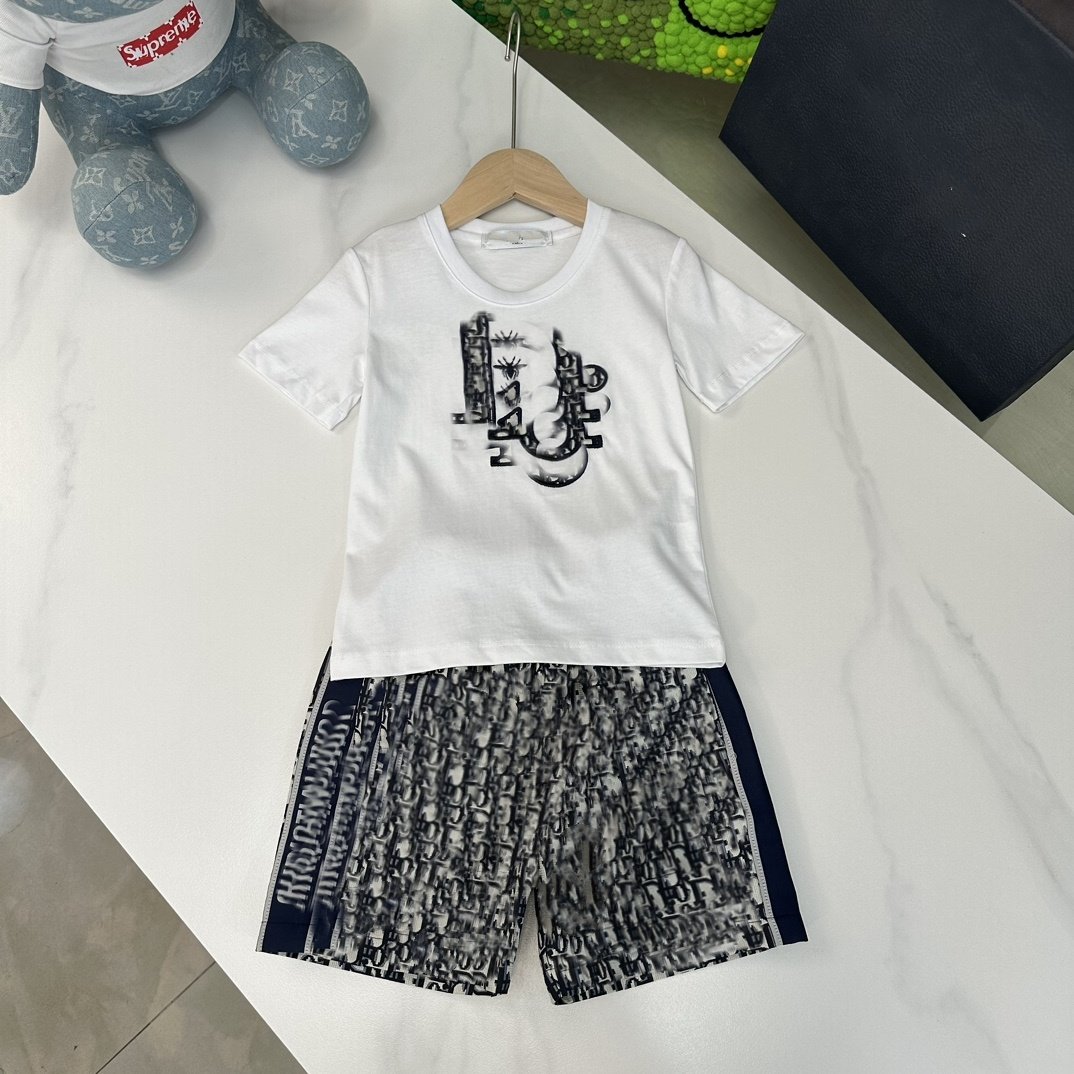 RUNTEN 2024 High-end Quality Children's Clothes Summer Stock New 4-12 Years Boys Clothing Sets